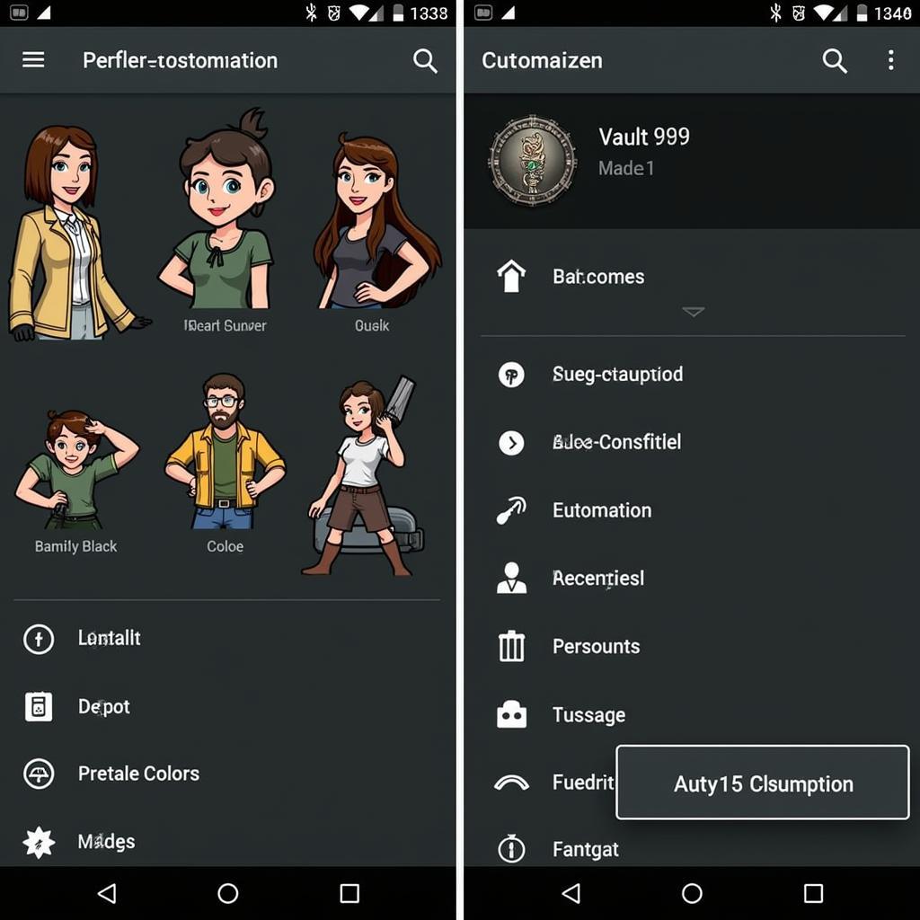 Vault 999 Android Character Customization
