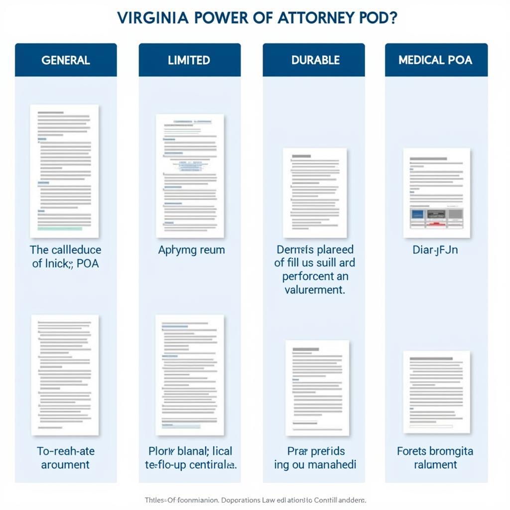 Different Types of Virginia Power of Attorney Forms