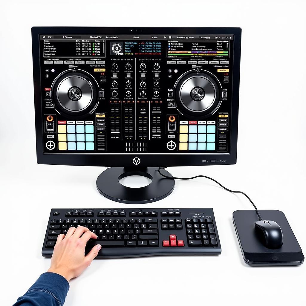 Virtual DJ Software Interface on Windows 7