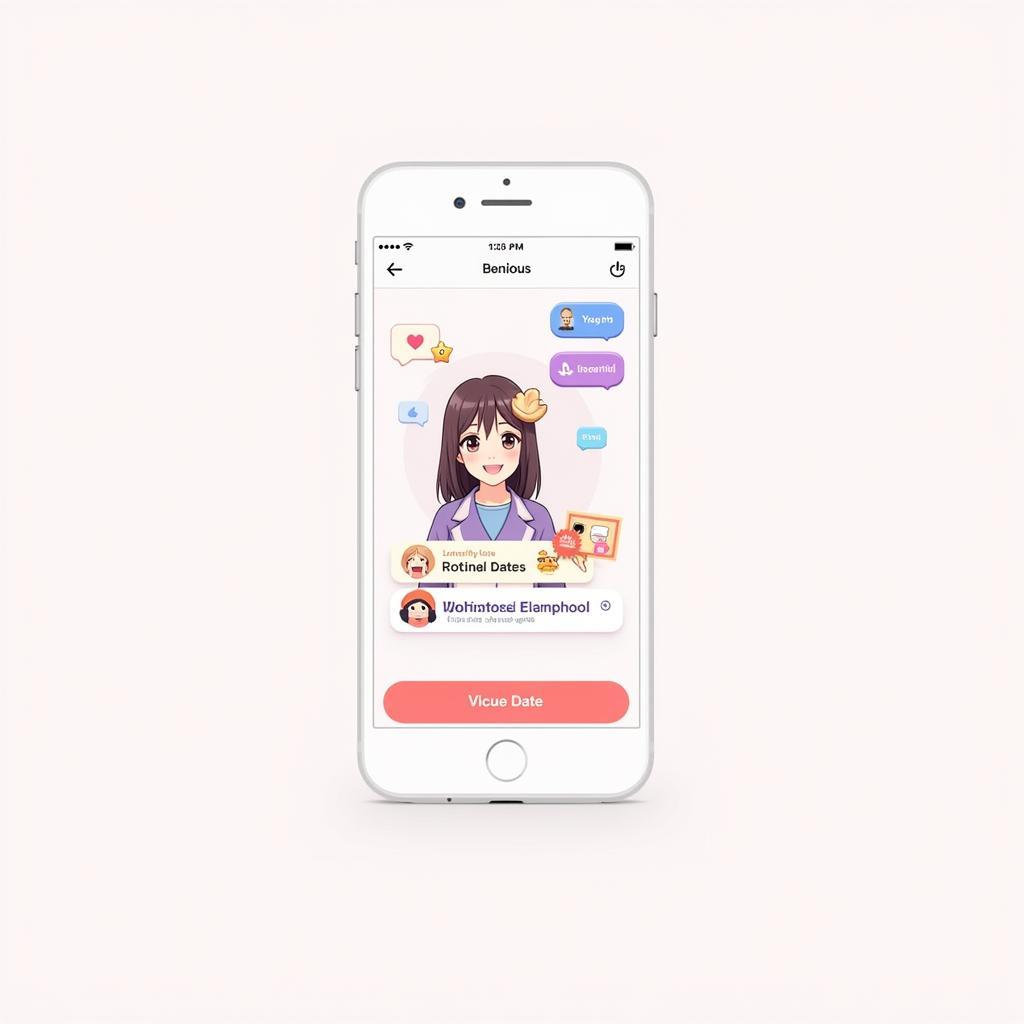 Virtual Girlfriend App Interface