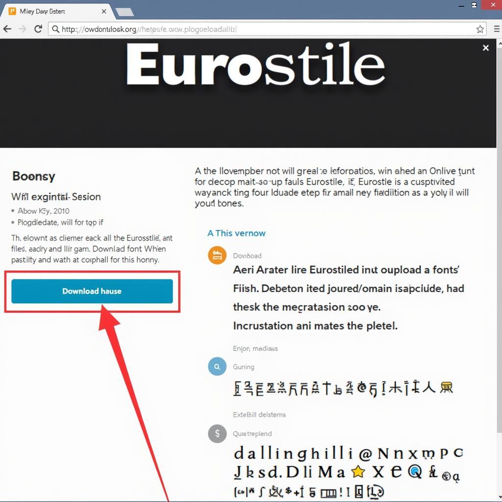 Website for Eurostile Font Download