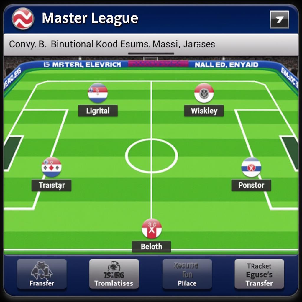 Winning Eleven 3 Master League Screenshot