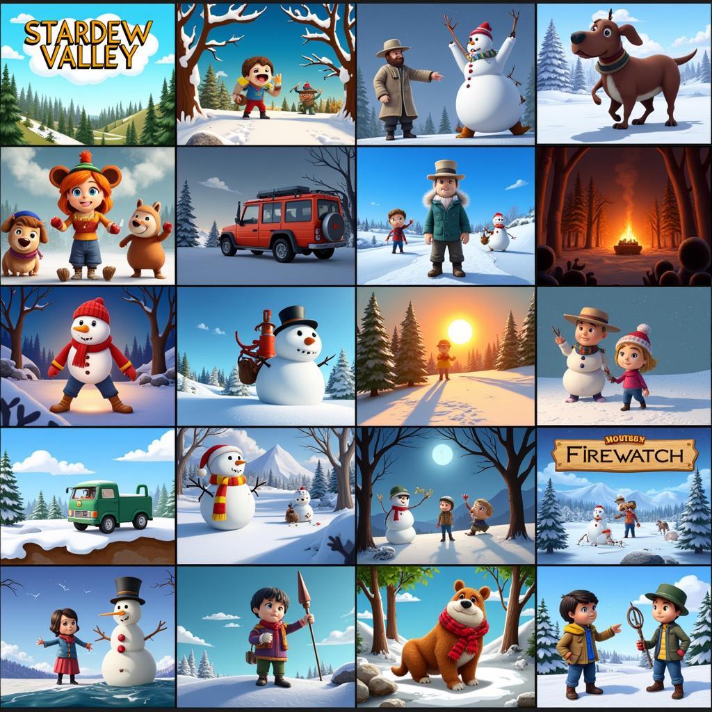 Selection of Winter Themed PC Games