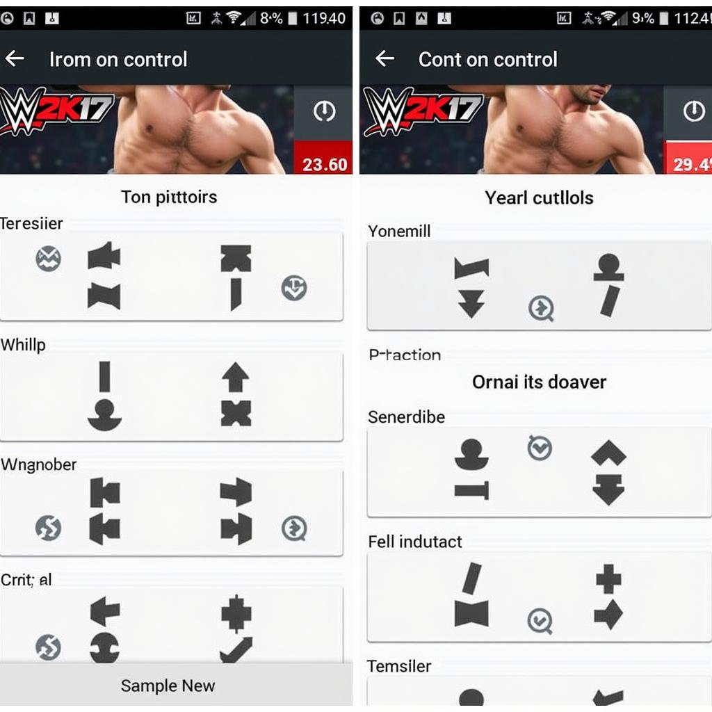 WWE 2K17 Android Controls Customization