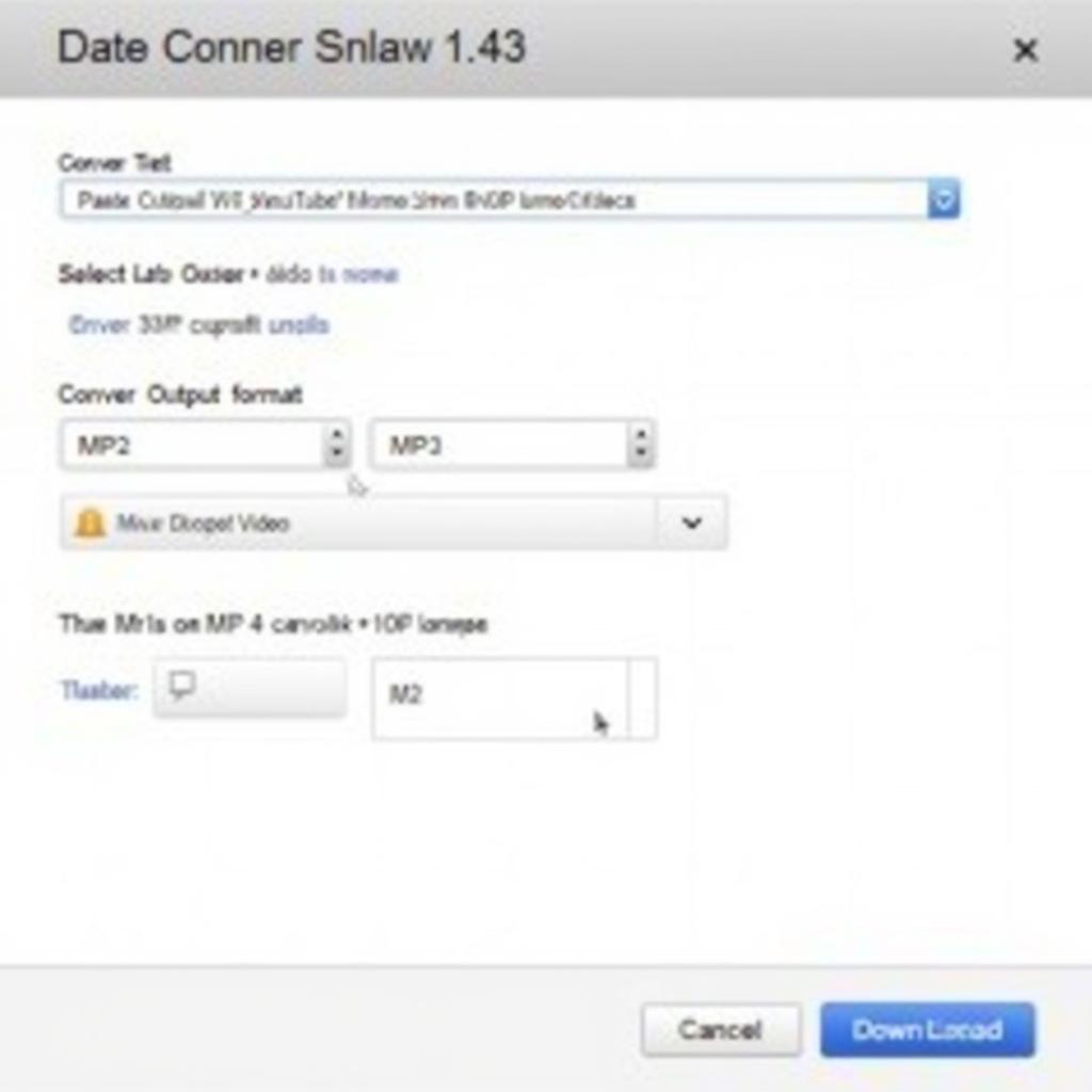 User-friendly Interface of a YouTube MP3 Converter