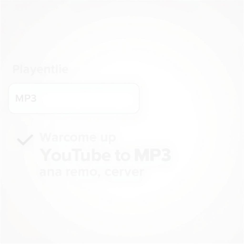 User-friendly Interface of a YouTube to MP3 Converter