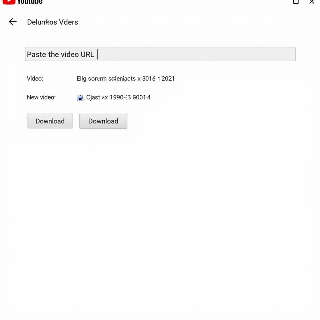 YouTube Video Download Software Interface