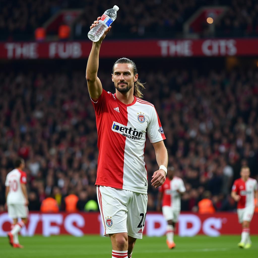 Zlatan Ibrahimovic Celebrating - 10 Bottles Symbolism