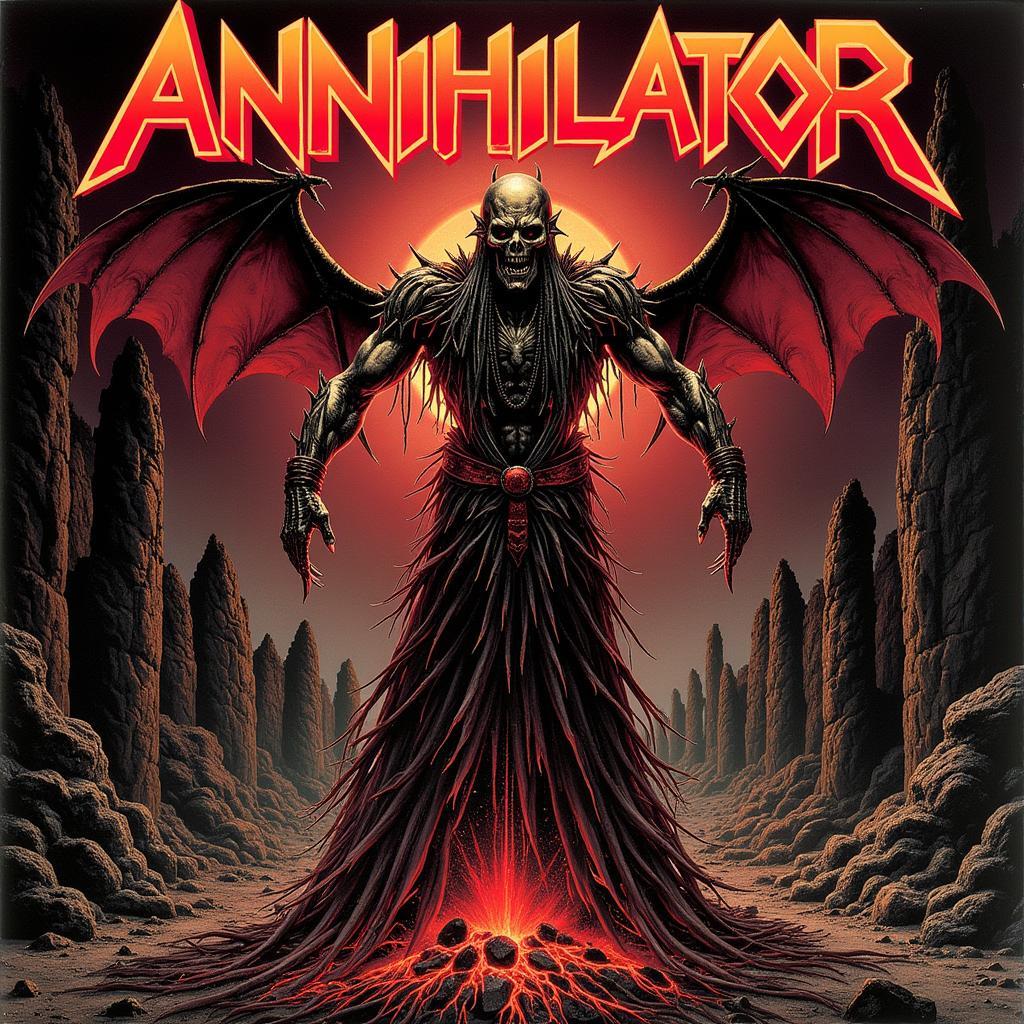 Annihilator's debut album, Alice in Hell, album cover