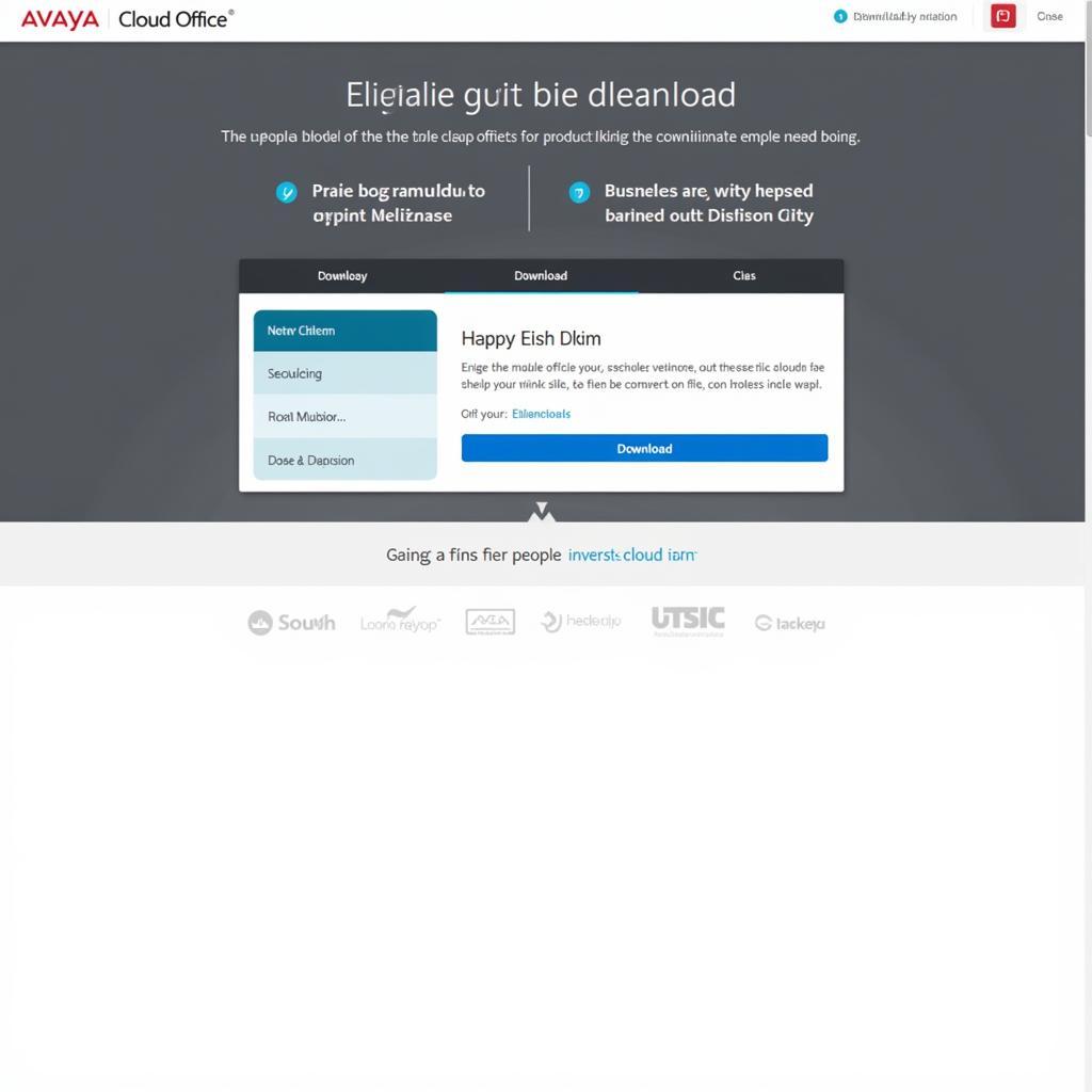 Avaya Cloud Office Download Interface