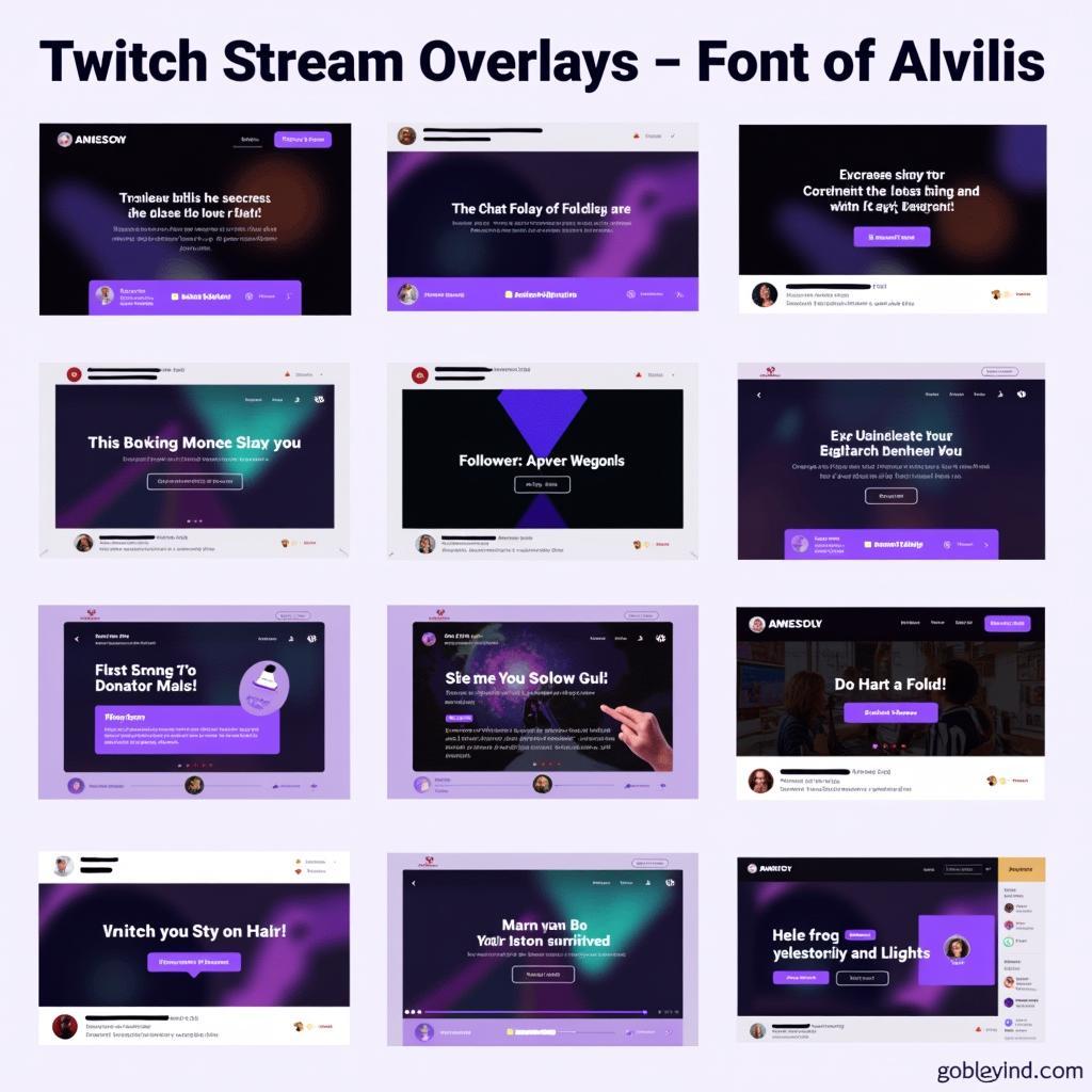 Avenir Font in Gaming Stream Overlays