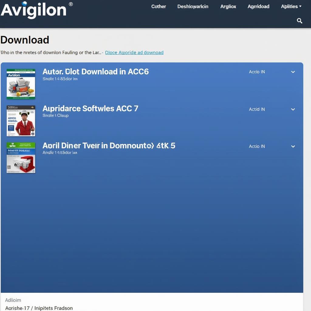 Avigilon ACC Download Interface