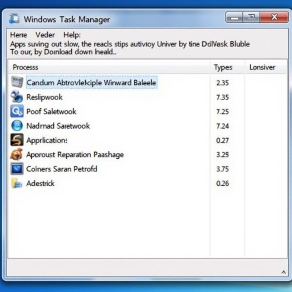 Background Processes in Task Manager