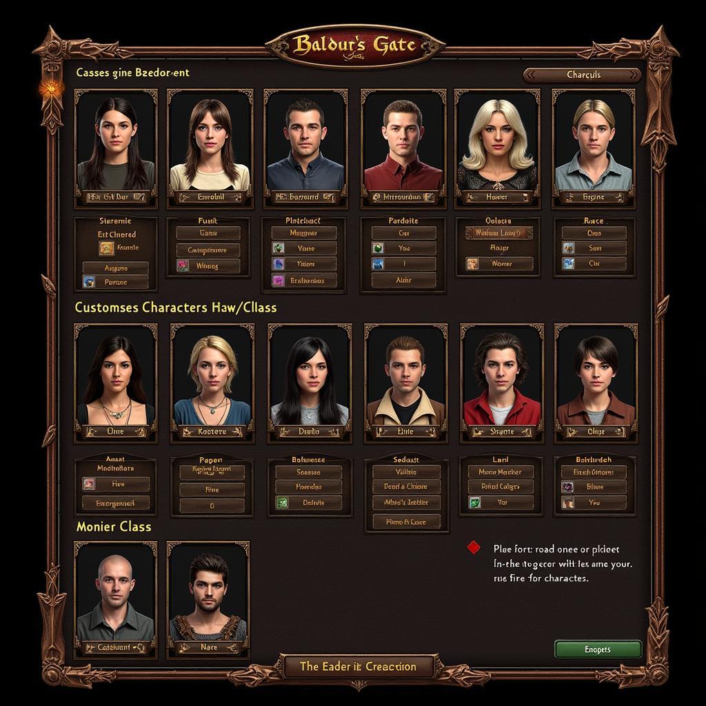 Baldur's Gate 3 Character Creation Screen