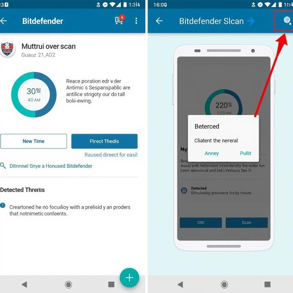 Bitdefender Free Antivirus Scan on Android Device