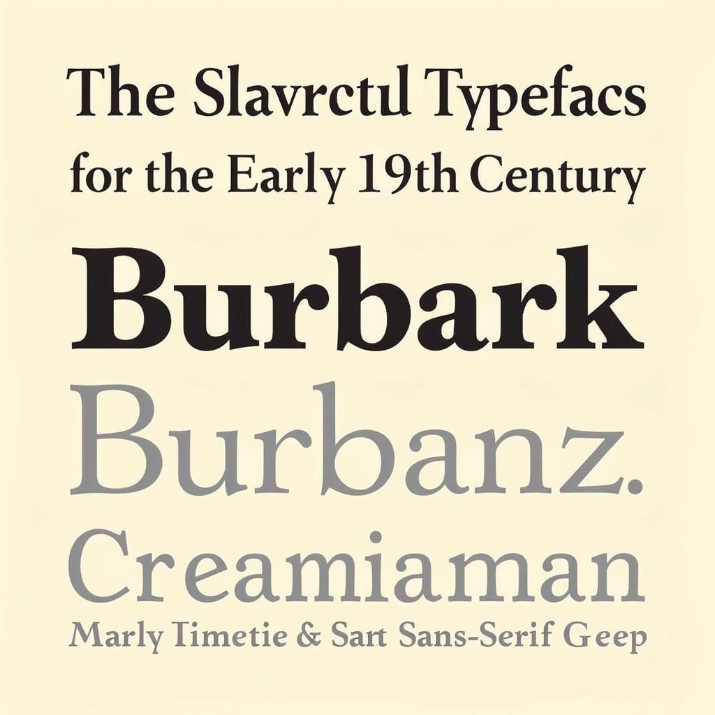 Historical Inspiration for Burbank Font