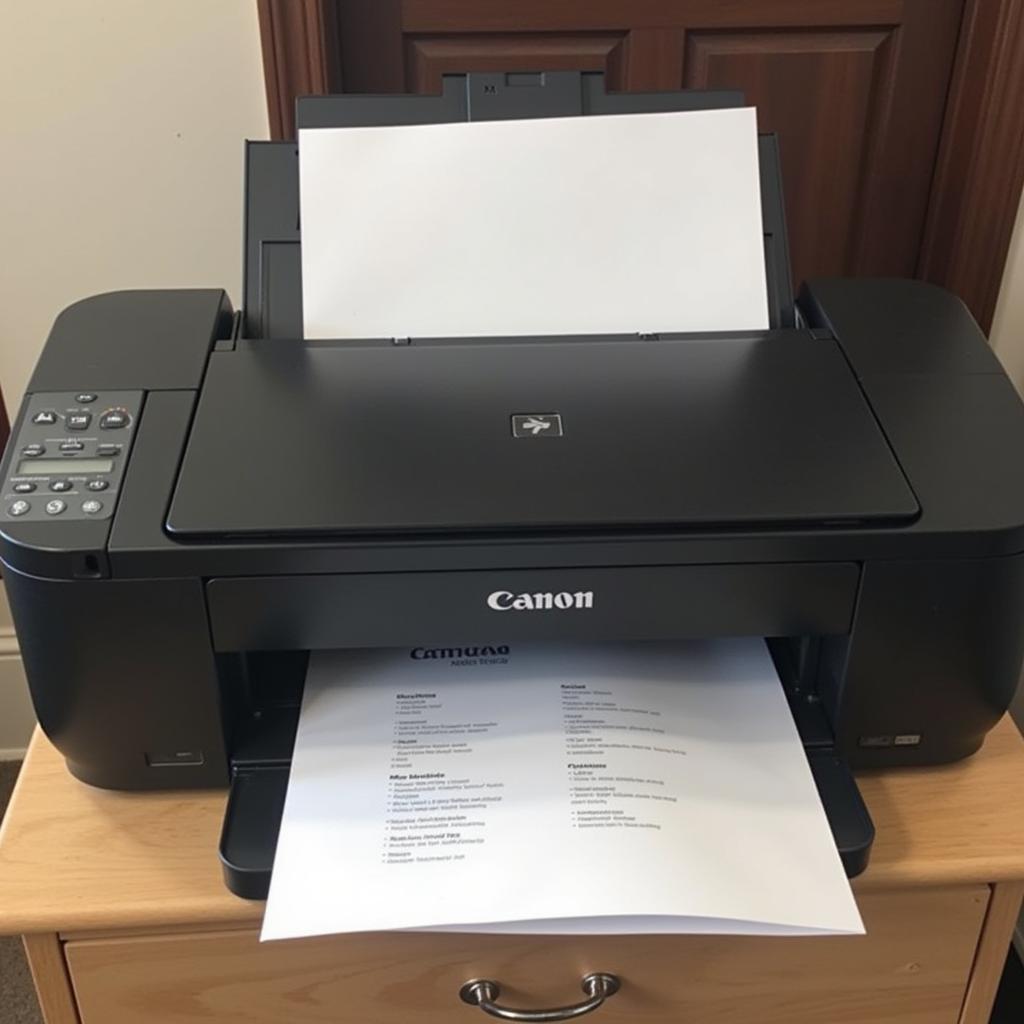 Canon MG8200 Printing a Test Page