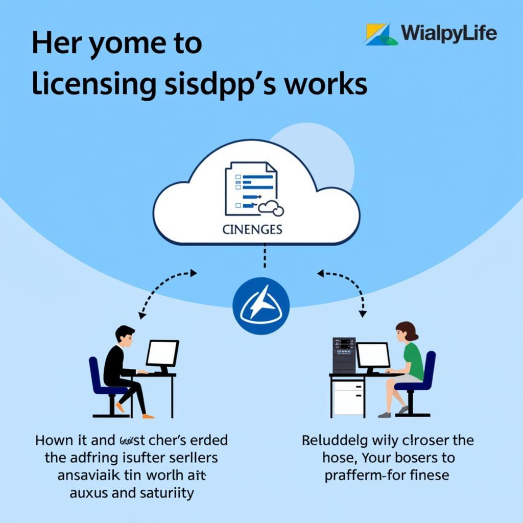 Cloud-Based Licensing Diagram