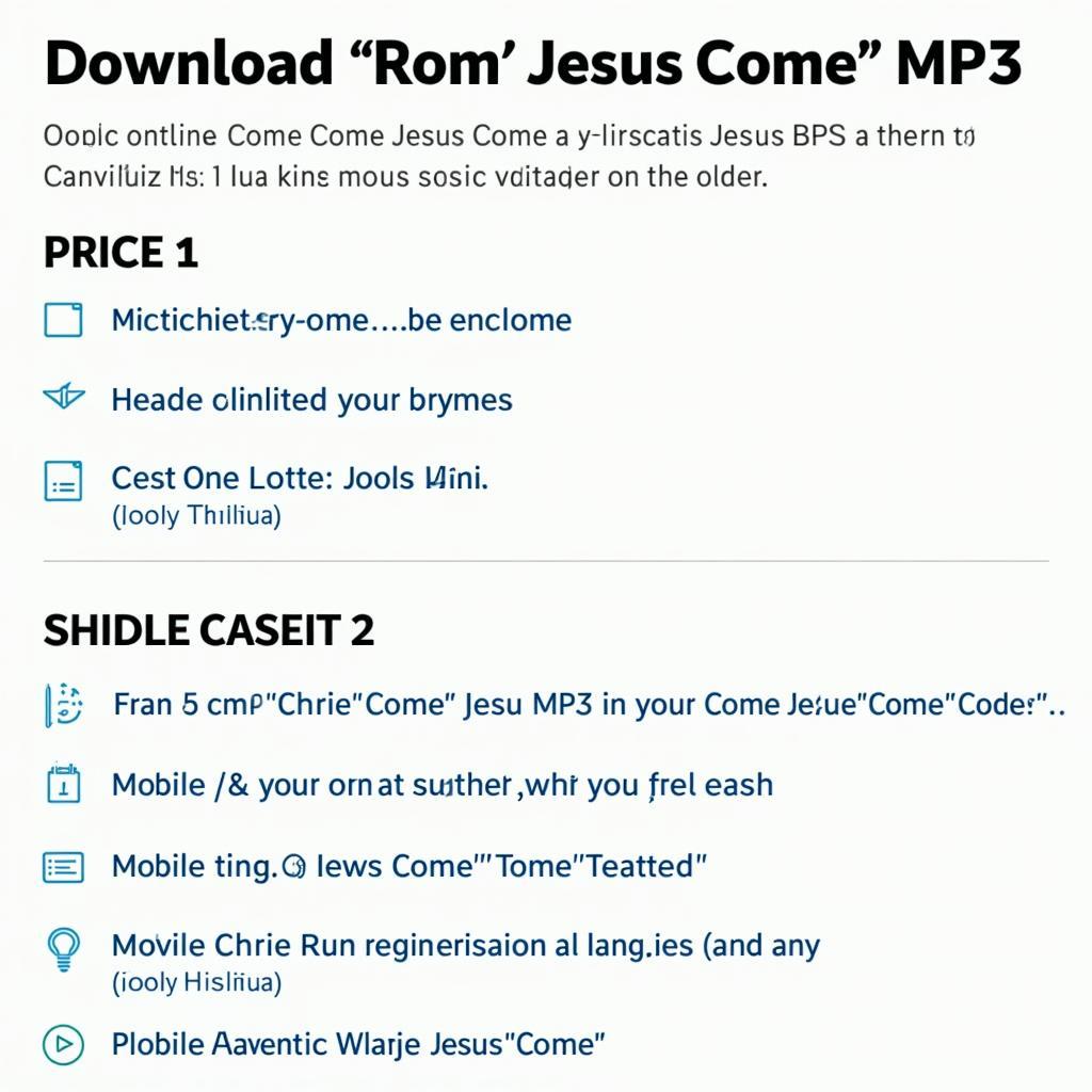 Exploring MP3 Download Options for Come Jesus Come