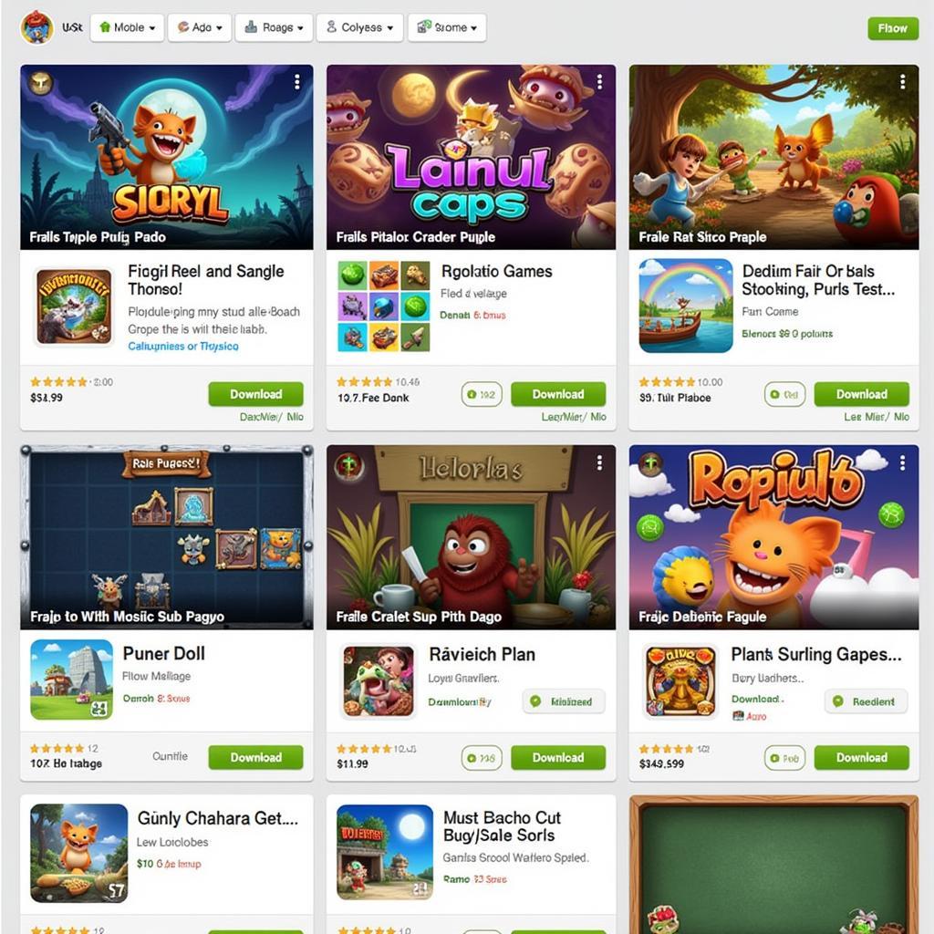 Mobile games featuring cradle themes available for download