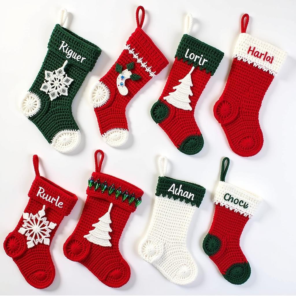 Crochet Christmas Stocking Patterns: Variations and Embellishments