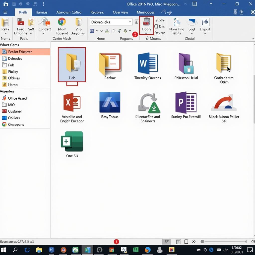 Office 2016 Pro Interface