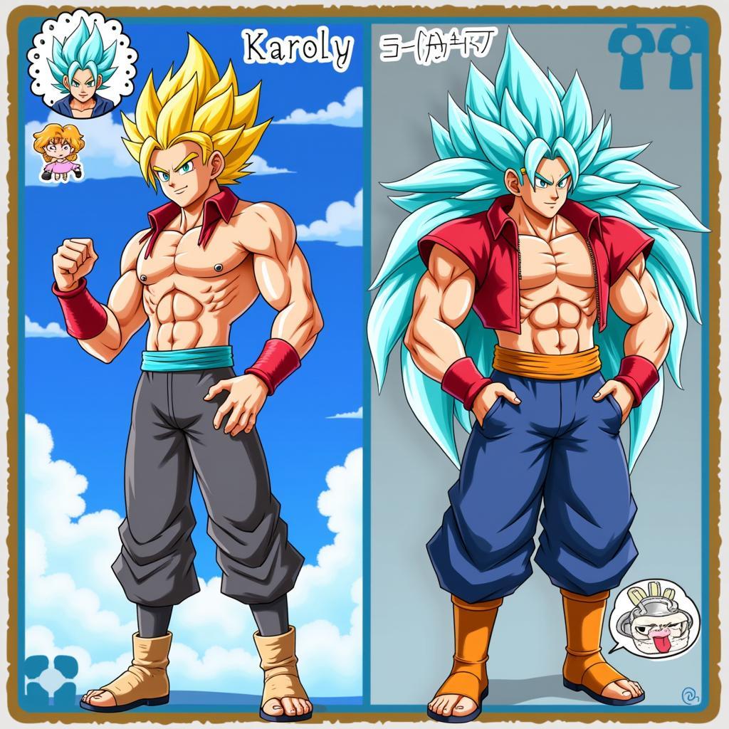 Dragon Ball Fusions Popular Fusion Characters: Karoly and EX Gogeta