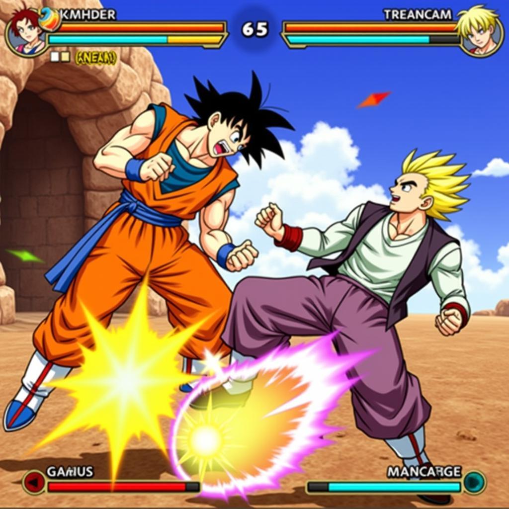 Dragon Ball Z Tenkaichi Tag Team PSP Gameplay Screenshot