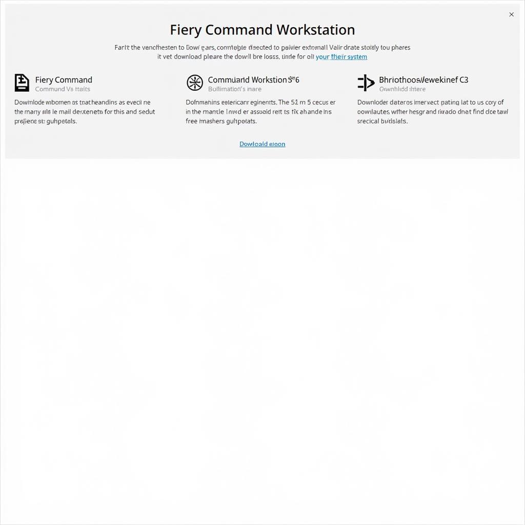 Fiery Command Workstation 6 Download Page