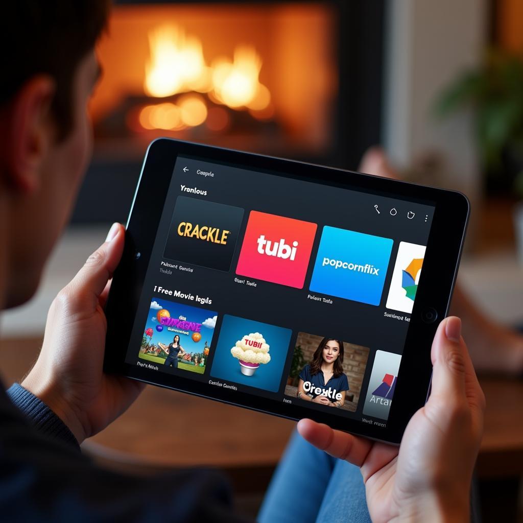 Free and Legal Movie Streaming App Options on a Tablet