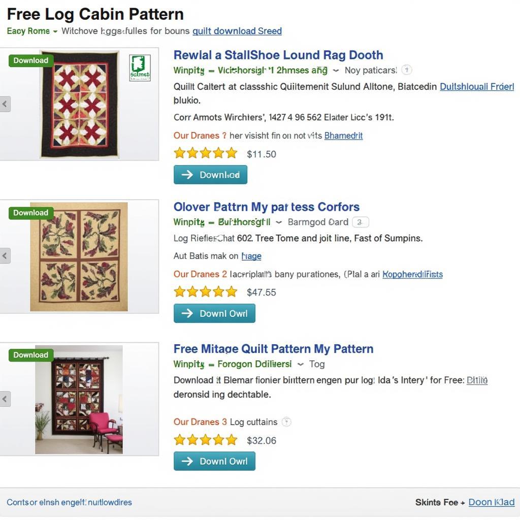 Free Log Cabin Quilt Patterns Available for Download Online