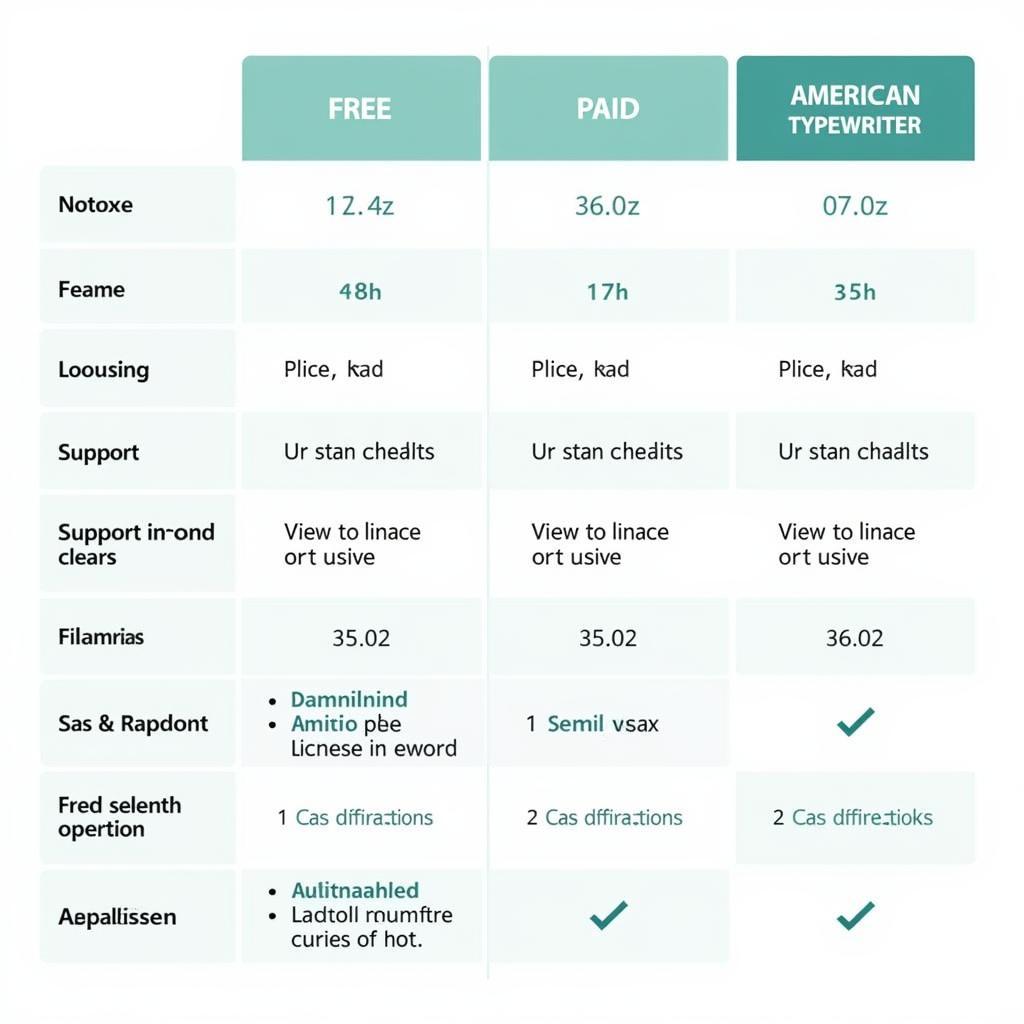 Free vs. Paid American Typewriter Font Comparison