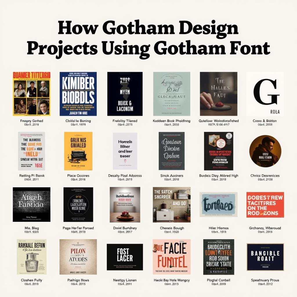 Gotham Font Examples in Design