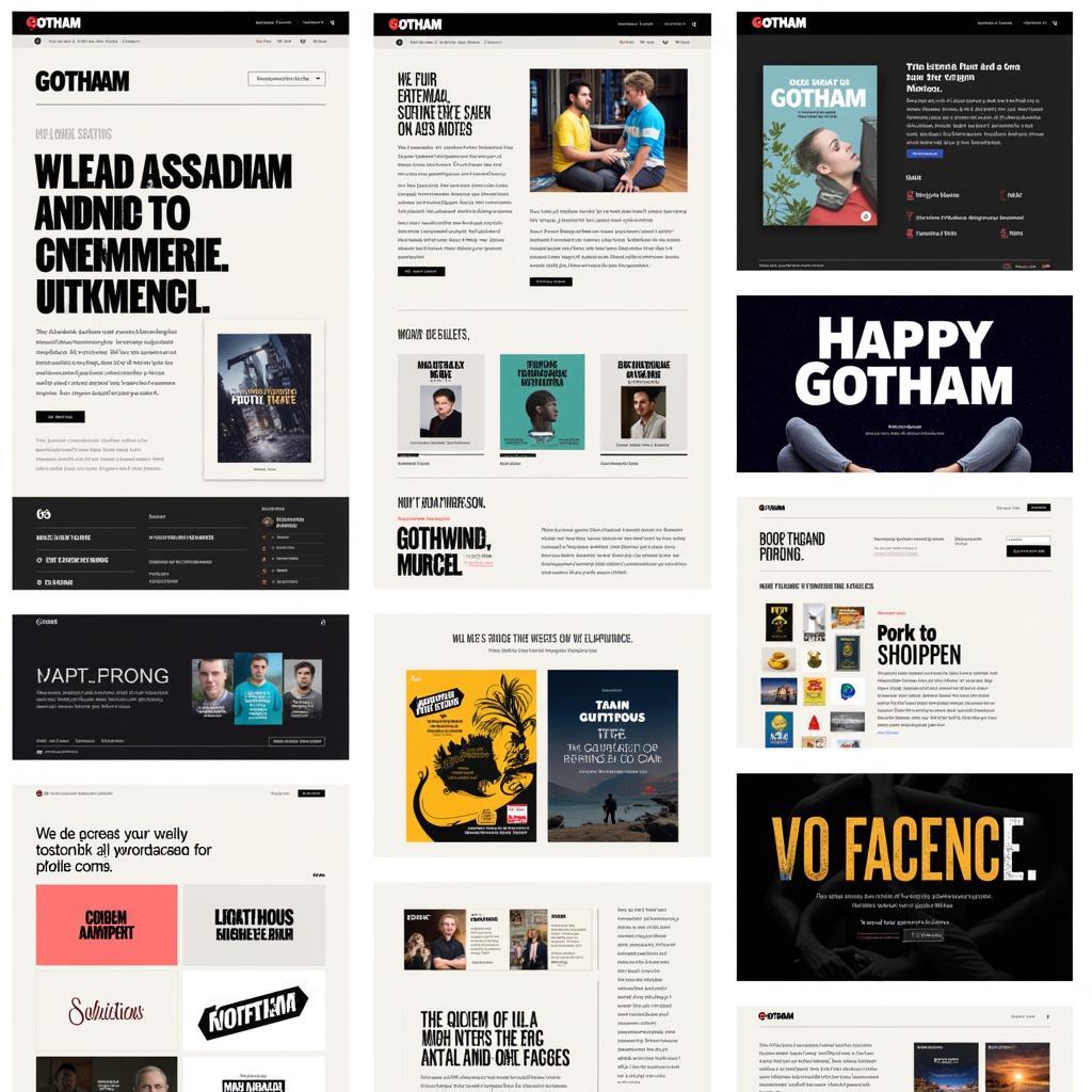 Gotham Font Examples in Graphic Design