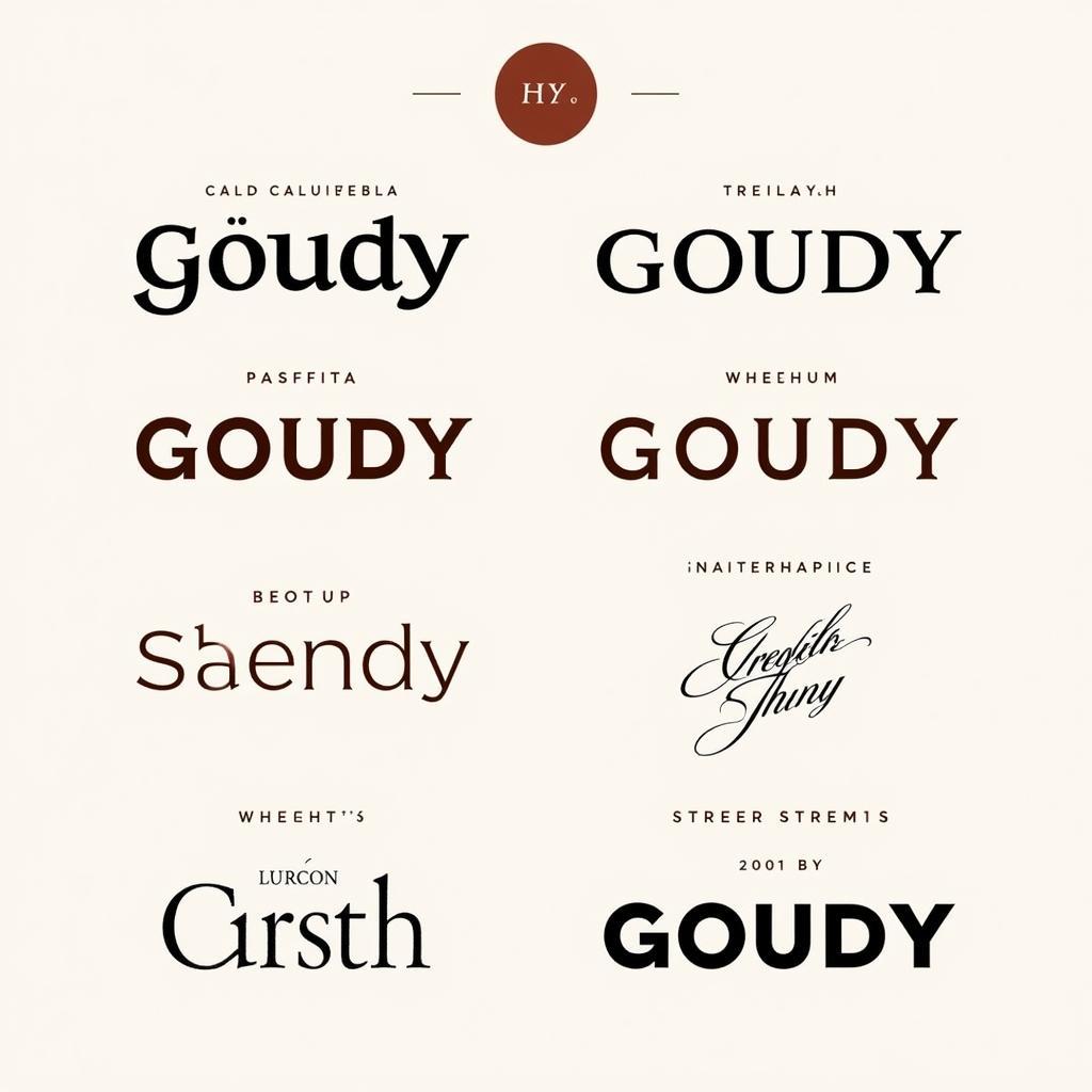 Goudy Font Examples