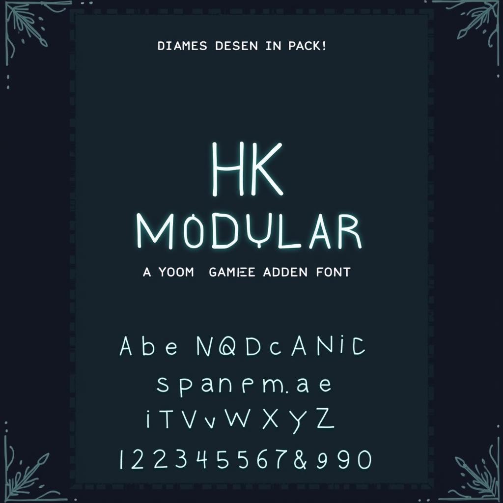 HK Modular Font in Game UI