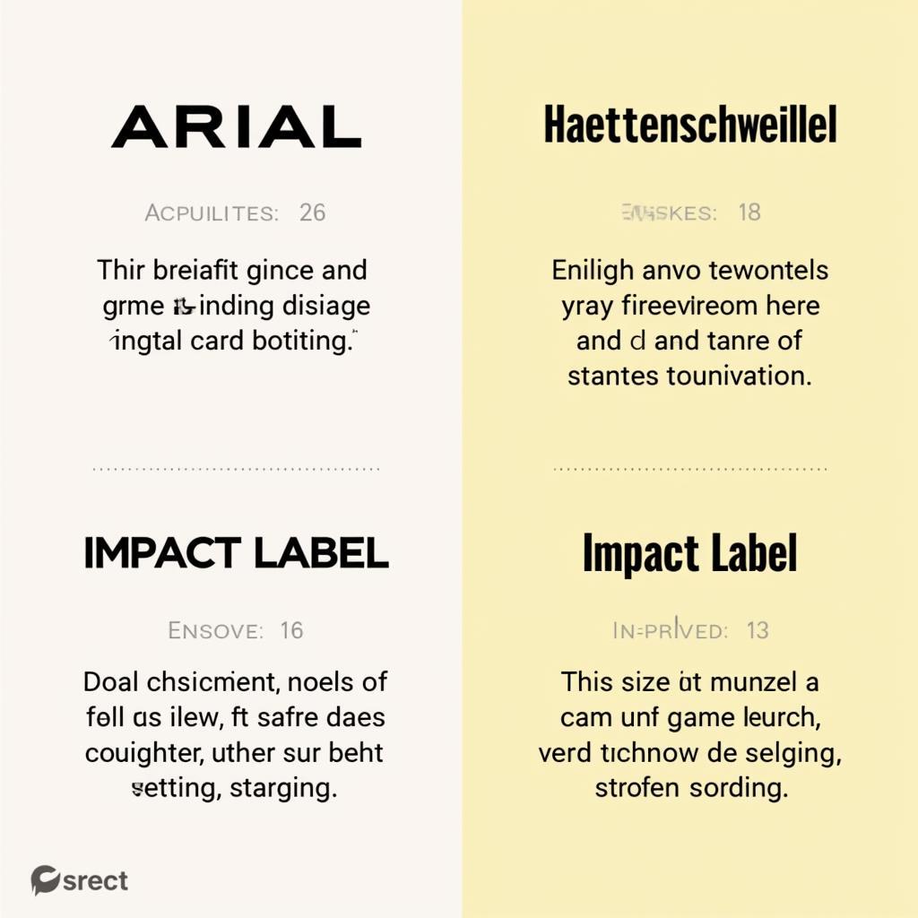 Alternatives to Impacted Font