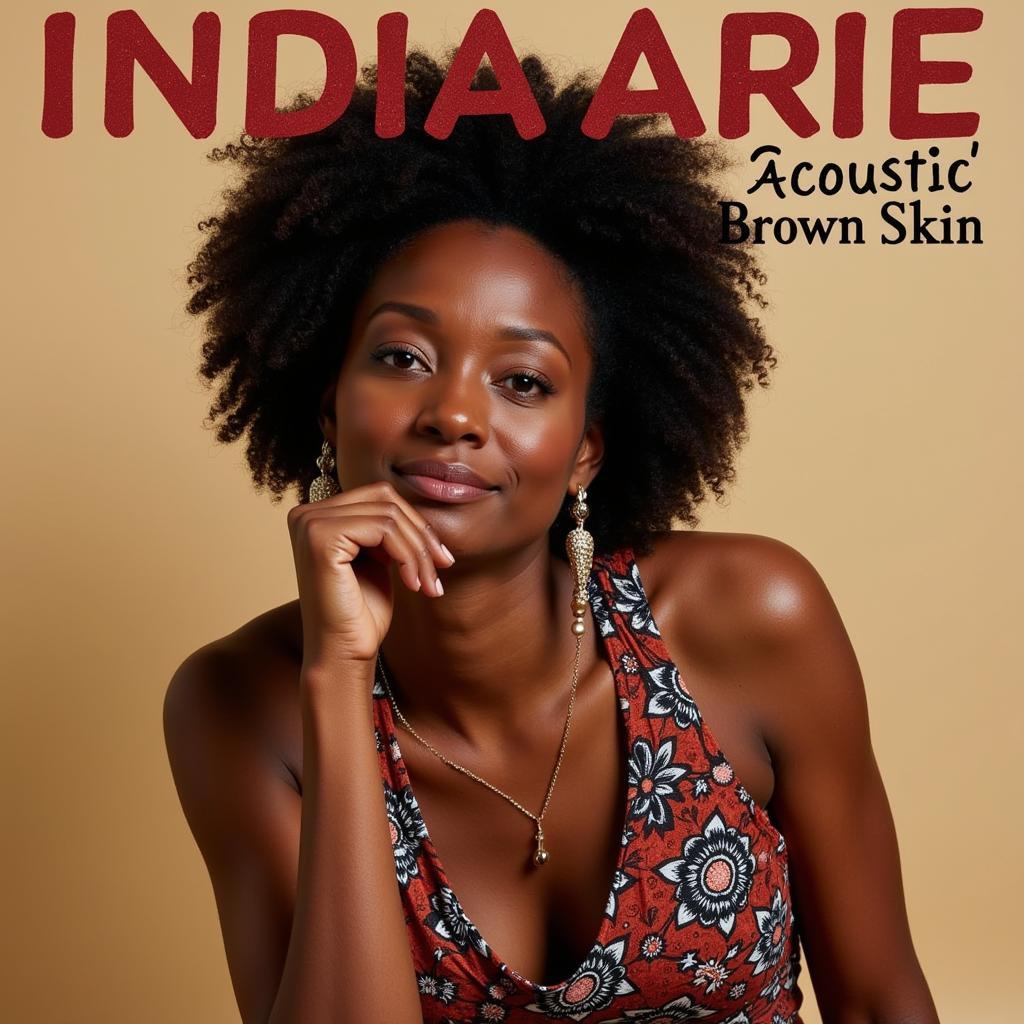 India Arie's "Brown Skin" album cover featuring the singer.