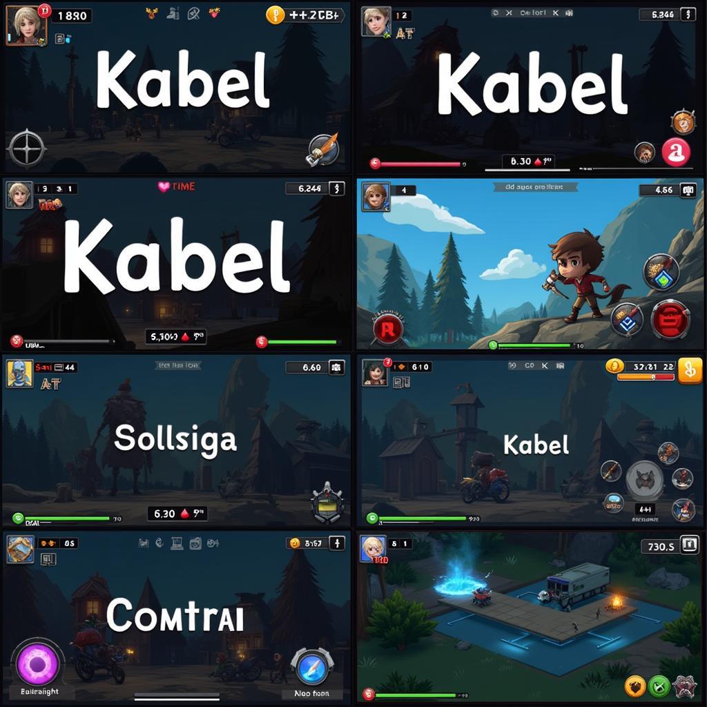 Kabel Font on an Android Gaming Interface