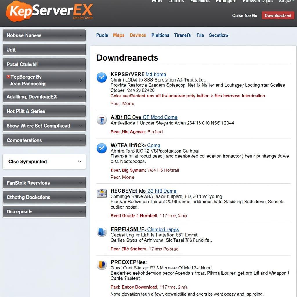 KepServerEX Download Page