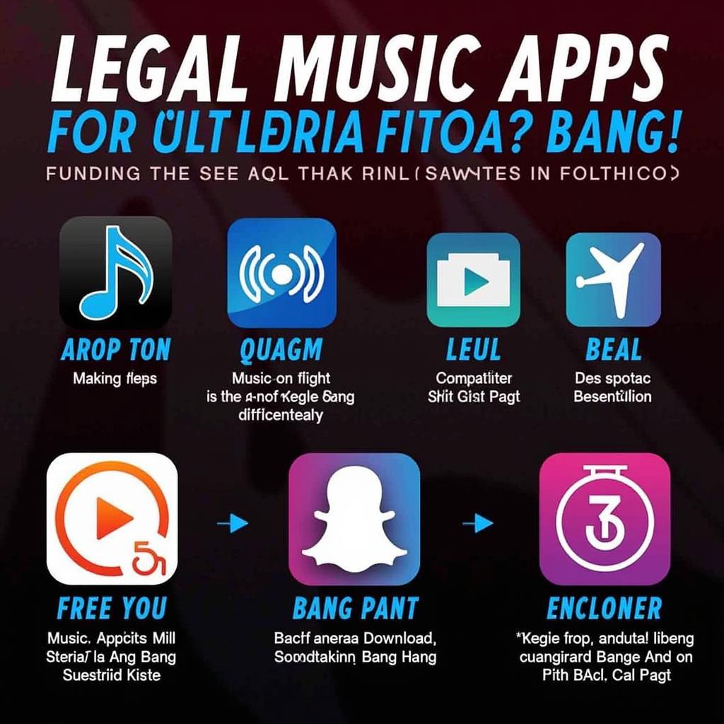 Legal music apps on iOS and Android for downloading the Bang Bang! soundtrack.