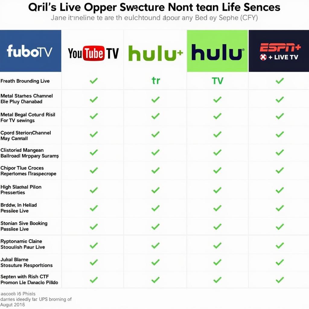 Comparing Live Sports Streaming Services: fuboTV, YouTube TV, Hulu + Live TV, ESPN+