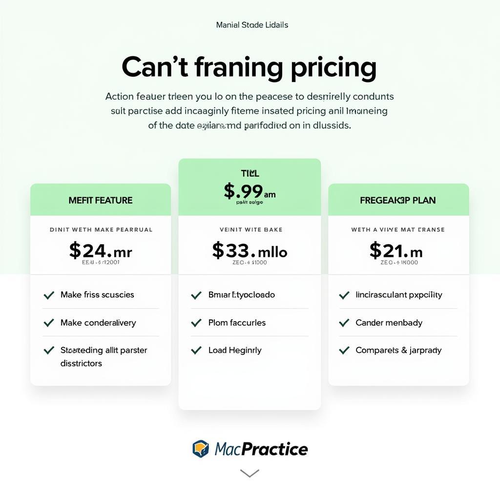 MacPractice Pricing Plans