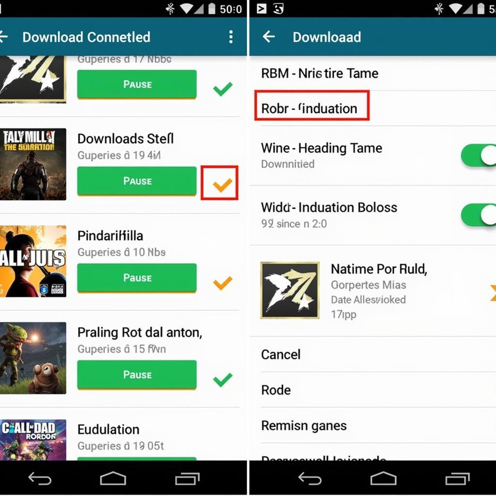 Managing mobile game downloads for optimal performance