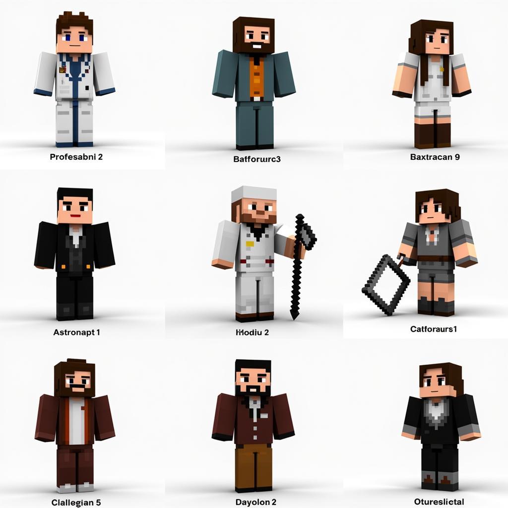 Examples of Minecraft Education Edition Skins