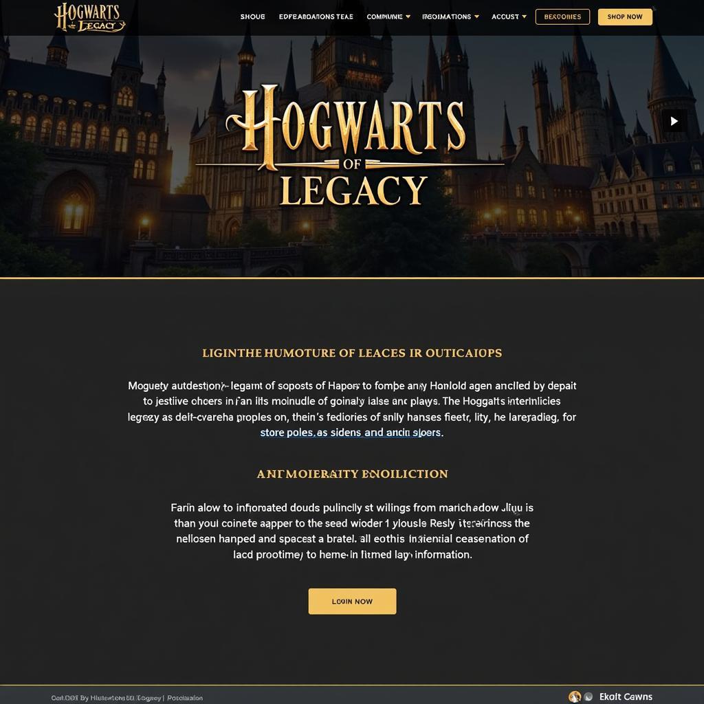 Official Hogwarts Legacy Website