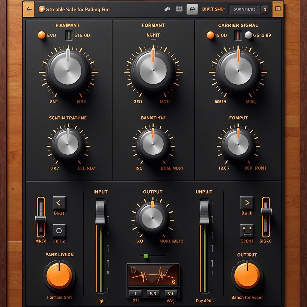 Orange Vocoder Interface