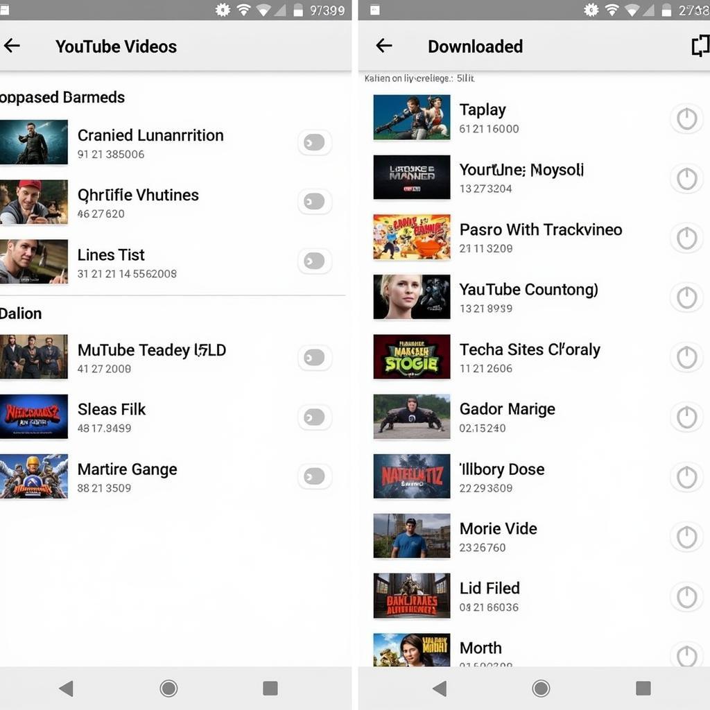 An Organized YouTube Video Library on an Android Device