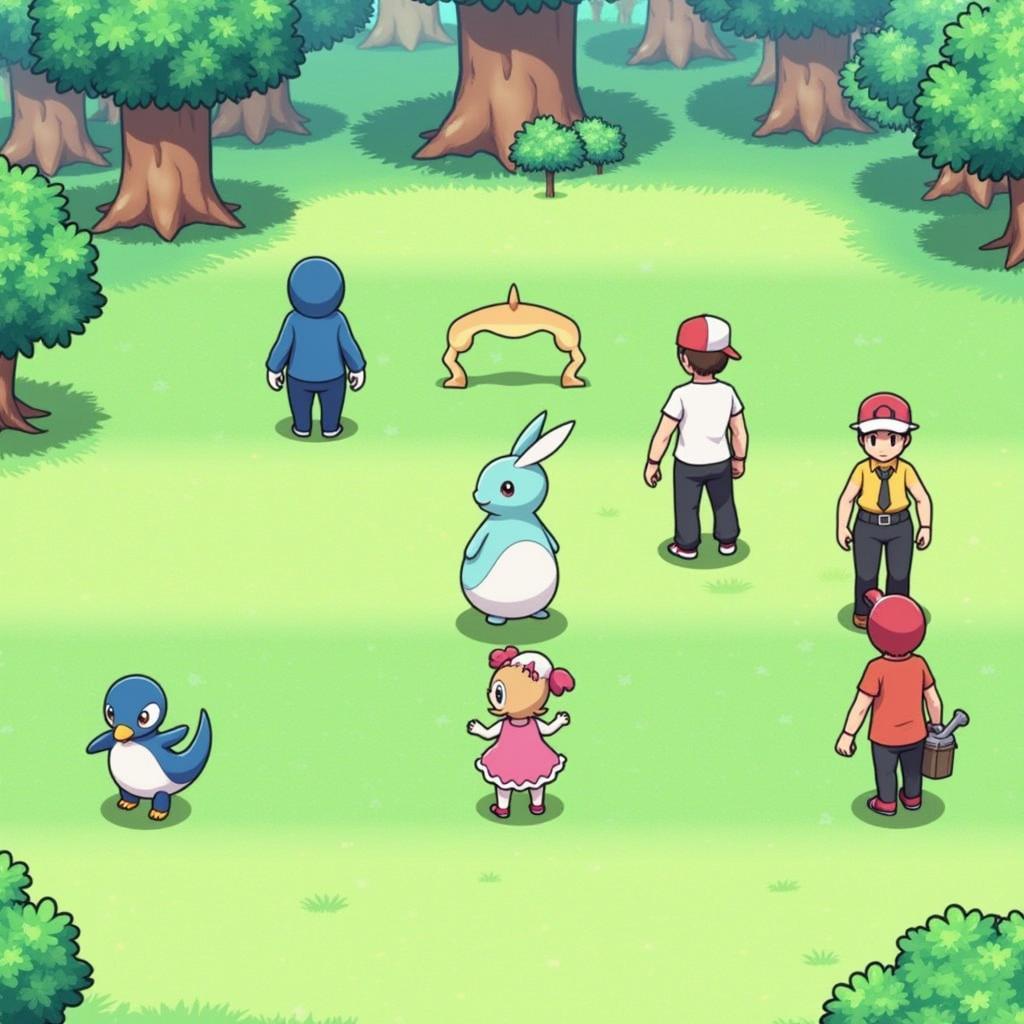 Trainer Battle in Pokemon Crystal Legacy