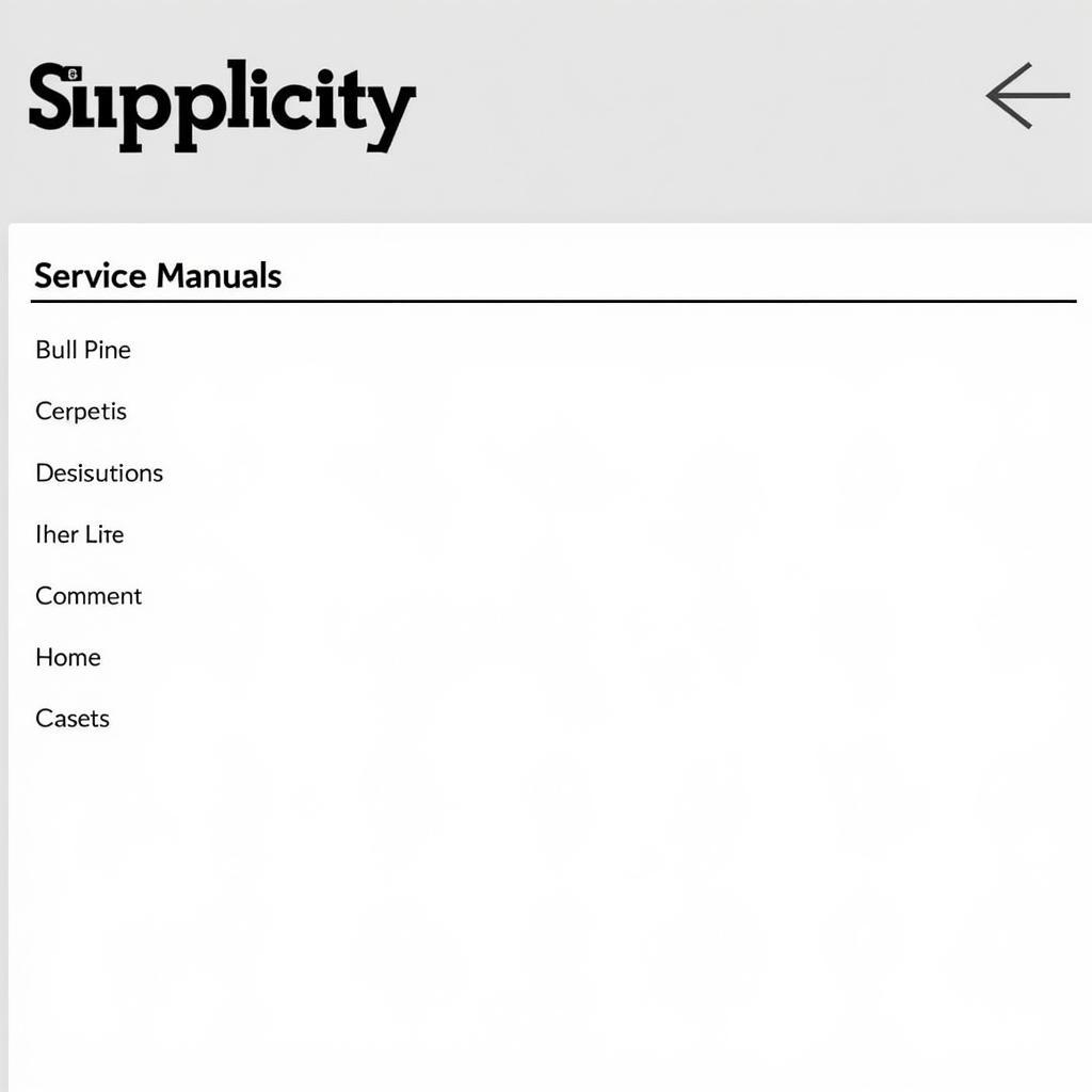 Simplicity Official Website Manuals